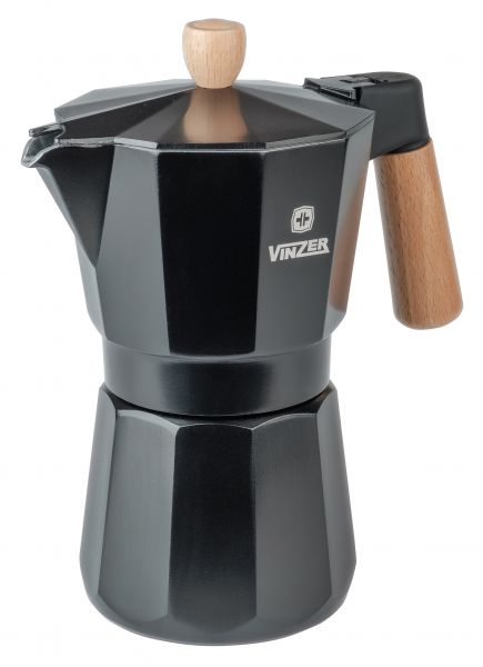 Кофеварка гейзерная VINZER Latte Nero, 6 чашек (89382) - фото 2