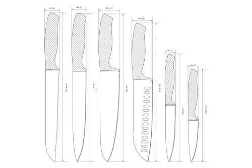 Набір ножів VINZER Elegance 8 пр. (50115) - фото 5