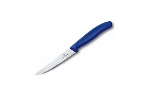 Набір ножів VICTORINOX SwissClassic Steak Gift Set для стейку, 6 ножів, 11 см, синя ручка (Vx67232.6) - фото 1
