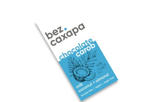 Шоколад молочний BEZCAXAPA "Мигдаль Кокос", 90 г (390072) - фото 1