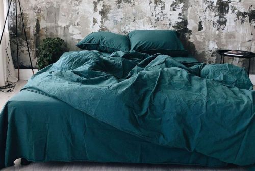 Комплект постельного белья LEGLO Smaragd из вареного хлопка, евро (Leglo_smaragd_euro) - фото 1