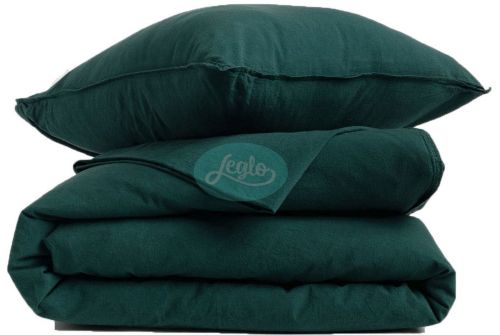 Комплект постельного белья LEGLO Smaragd из вареного хлопка, семейный (Leglo_smaragd_family) - фото 1