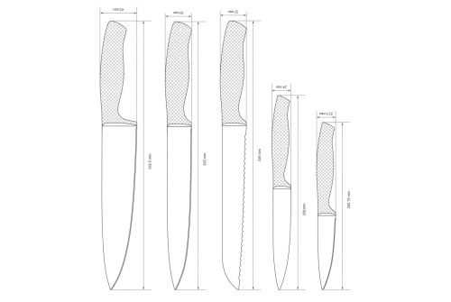 Набір ножів VINZER Frost 6 пр. (50126) - фото 7