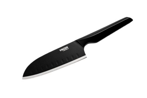 Нож Santoku VINZER Geometry Nero Line 12,7 см (50301) - фото 1