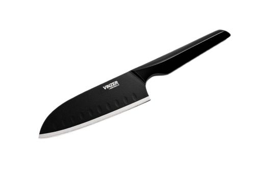 Нож Santoku VINZER Geometry Nero Line 12,7 см (50301) - фото 2