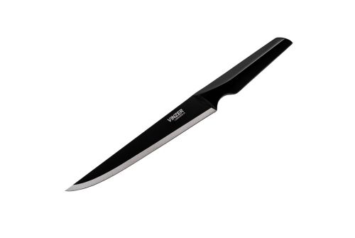 Нож для мяса VINZER Geometry Nero Line 20,3 см. (50303) - фото 1