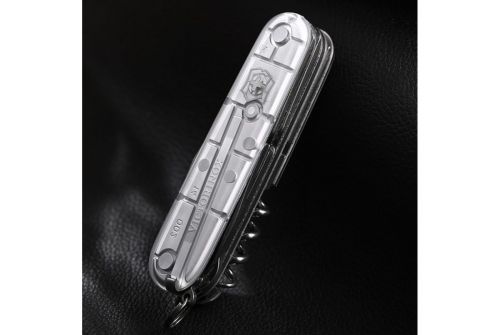 Многофункциональный нож VICTORINOX CLIMBER, 91 мм, 14 предметов, серебристый прозрачный, блистер (Vx13703.T7B1) - фото 5