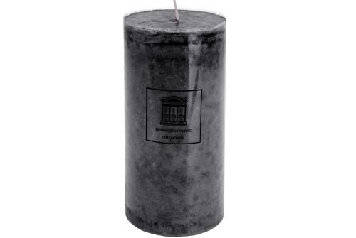 Свеча H&S COLLECTION черный цвет, 9x18 см (ADF100950) - фото 1