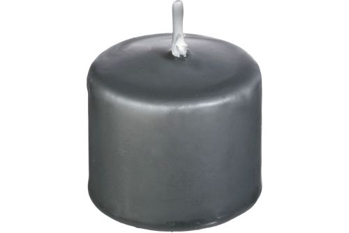 Свічки чайні ATMOSPHERA Generique сірого кольору, 3,9х3,5 см 4 шт. (103198) - фото 1