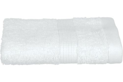 Полотенце ATMOSPHERA белое темно-серое, 30х50 см (125866Z) - фото 1