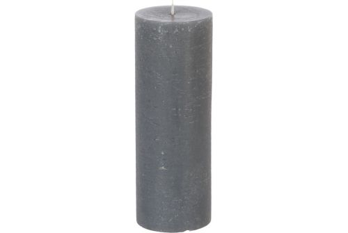 Свічка ATMOSPHERA Rustic велика, темно-сіра 6,7х19 см (145335) - фото 1