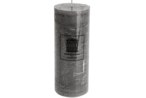 Свічка H&S COLLECTION сірий колір, 7x17 см (ADF100220) - фото 2