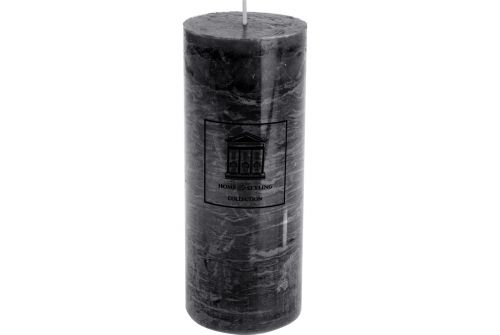 Свеча H&S COLLECTION черный цвет, 7x17 см (ADF100250) - фото 1