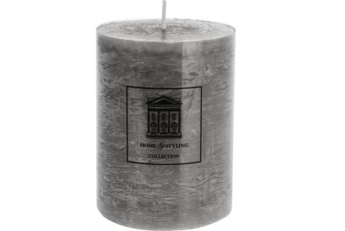 Свічка H&S COLLECTION сірий колір, 9x12 см (ADF100320) - фото 1