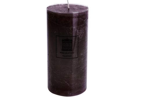 Свічка H&S COLLECTION фіолетовий колір, 9x18 см (ADF100440) - фото 1