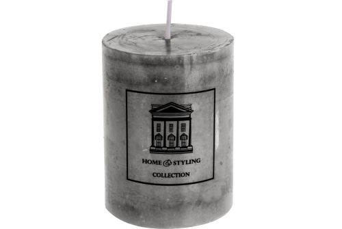 Свічка H&S COLLECTION сірий колір, 7x9 см (ADF100520) - фото 1