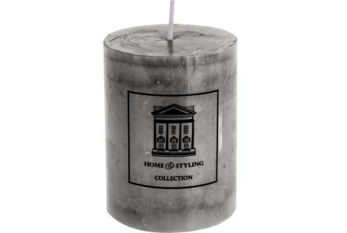 Свічка H&S COLLECTION сірий колір, 7x9 см (ADF100520) - фото 2