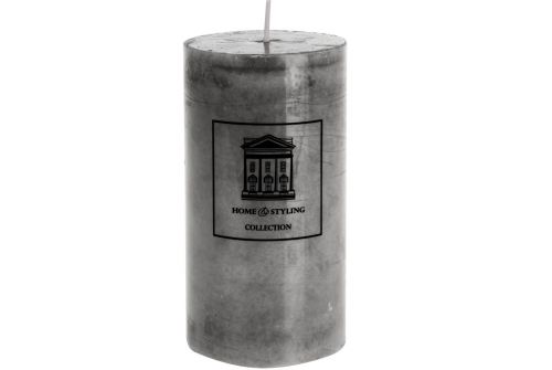 Свеча H&S COLLECTION серый цвет, 7x13 см (ADF100620) - фото 1