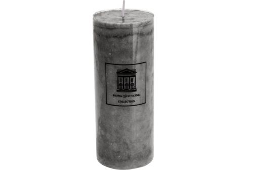 Свічка H&S COLLECTION сірий колір, 7x17 см (ADF100720) - фото 1