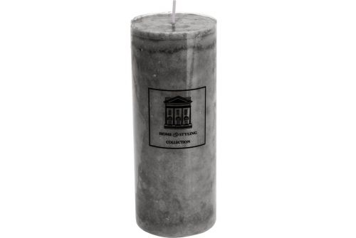 Свічка H&S COLLECTION сірий колір, 7x17 см (ADF100720) - фото 2