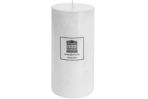 Свічка H&S COLLECTION білий колір, 9x18 см (ADF100900) - фото 2