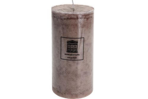Свічка H&S COLLECTION бурштиновий колір, 9x18 см (ADF100930) - фото 1