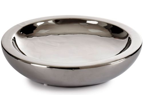 Тарілка ARTE REGAL керамічна, срібло, 30х30х6,6 см (21329) - фото 1