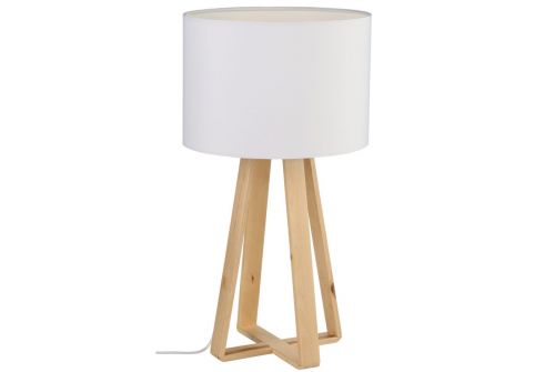 Лампа ATMOSPHERA на дерев'яних ніжках 48 см біла (116463A) - фото 1