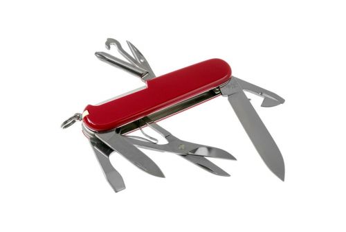 Многофункциональный нож VICTORINOX SUPER TINKER, 91 мм, 14 предметов, красный, блистер (Vx14703.B1) - фото 3