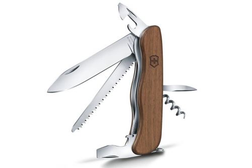 Многофункциональный нож VICTORINOX FORESTER WOOD, 111 мм, 10 предметов, орех, блистер (Vx08361.63B1) - фото 2