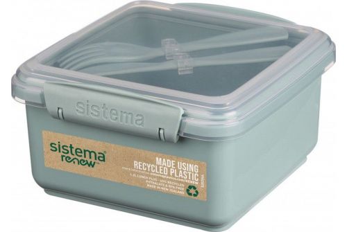 Контейнер SISTEMA RENEW харчовий для зберігання 1,2 л (581652-1 grey) - фото 1