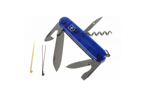 Многофункциональный нож VICTORINOX SPARTAN, 91 мм, 12 предметов, синий прозрачный, блистер (Vx13603.T2B1) - фото 3
