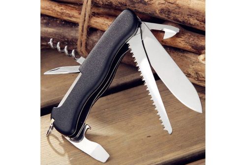 Многофункциональный нож VICTORINOX FORESTER, 111 мм, 12 предметов, черный нейлон (Vx08363.3) - фото 6