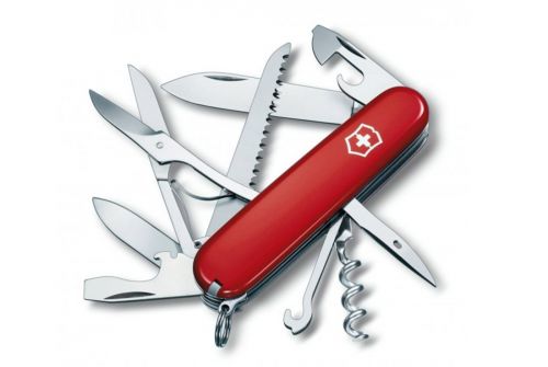 Многофункциональный нож VICTORINOX HUNTSMAN, 91 мм, 15 предметов, красный (Vx13713) - фото 1