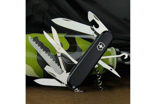 Многофункциональный нож VICTORINOX HUNTSMAN, 91 мм, 15 предметов, черный (Vx13713.3) - фото 14