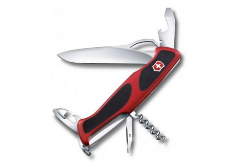Многофункциональный нож VICTORINOX RANGERGRIP 61, 130 мм, 11 предметов, красно-черный (Vx09553.MC) - фото 1