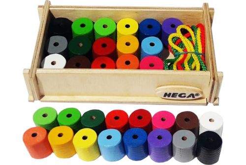 Шнурівка HEGA Інклюзія 16 кольорів. Набір для рахунку. (135) - фото 1