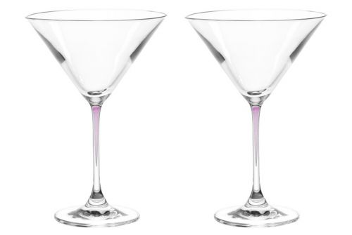 Набор из 2-х бокалов для мартини фиолетовый LEONARDO La Perla (18969) - фото 1