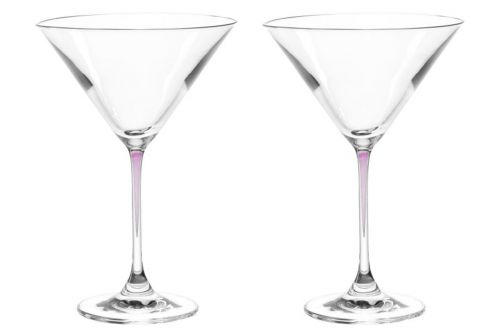 Набор из 2-х бокалов для мартини фиолетовый LEONARDO La Perla (18969) - фото 3