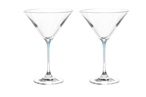 Набор из 2-х бокалов для мартини голубой LEONARDO La Perla (18972) - фото 1