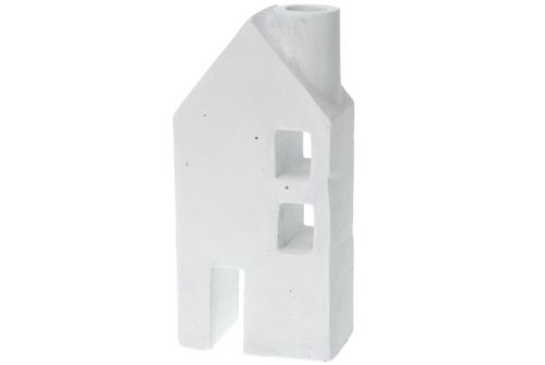 Свічник H&S COLLECTION в формі будинку, 9x5x19 см (APF420070-W) - фото 2
