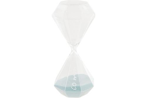 Годинник пісковий ATMOSPHERA світло-блакитний на 60 хвилин, 10x10x25 см (150674) - фото 1