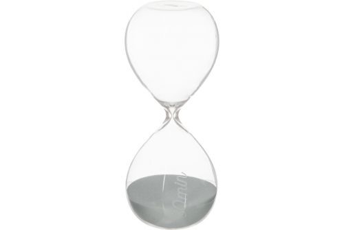 Годинник пісковий ATMOSPHERA сірий на 30 хвилин, 8,5x8,5x20 см (150677-gray) - фото 2