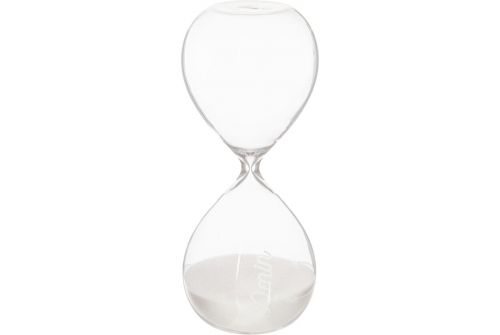 Часы песочные ATMOSPHERA белые на 30 минут, 8,5x8,5x20 см (150677) - фото 1