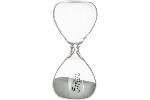 Часы песочные ATMOSPHERA серые на 5 минут, 4,8x4,8x10,3 см (150678-gray) - фото 2