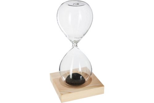 Магнітний пісочний годинник ATMOSPHERA на дерев'яній підставці, 6х6х15 см (158089) - фото 2