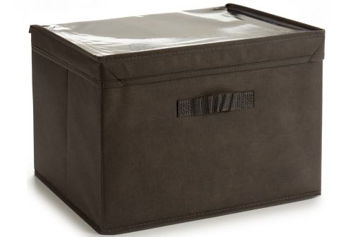 Ящик для хранения ARTE REGAL нетканный, темно-коричневый, 38x25x25 см (22009-1) - фото 1