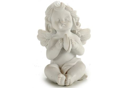 Статуэтка Ангел  с тарелочками ARTE REGAL, белый, 5х7х9 см, 85 г (20027-3) - фото 2
