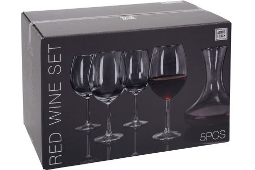 Набор бокалов для вина с декантером EXCELLENT HOUSEWARE 4 шт., 580 мл (VER000567) - фото 1