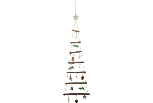 Подвесная деревянная елочка FEERIC LIGHTS AND CHRISTMAS (153156) - фото 1